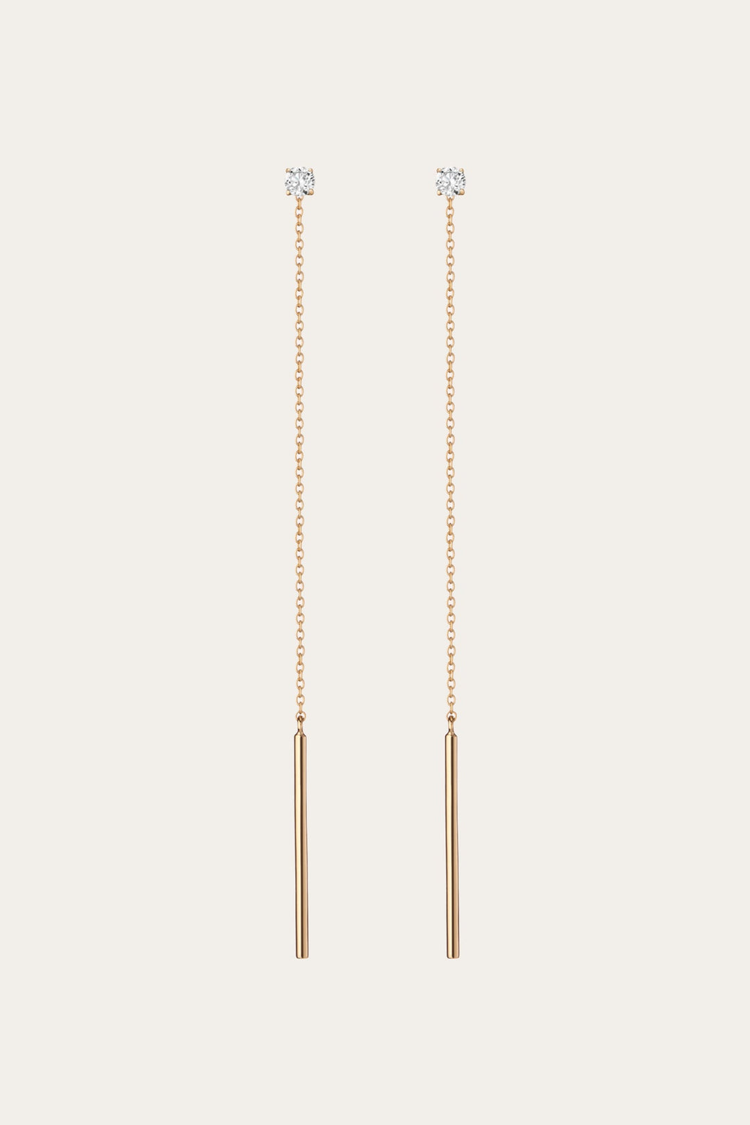 Women’s Lab Grown Diamond Lariat Earrings | Aurate x The Frye Company 14k Yellow Gold