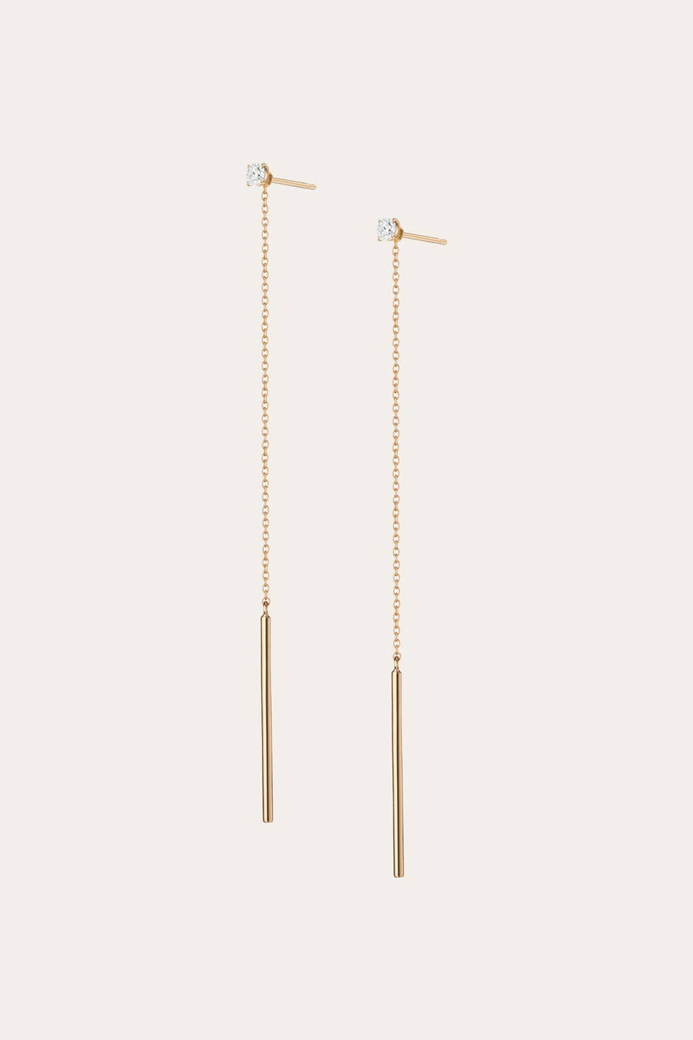 Women’s Lab Grown Diamond Lariat Earrings | Aurate x The Frye Company 14k Yellow Gold