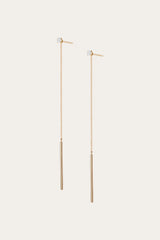 Women’s Lab Grown Diamond Lariat Earrings | Aurate x The Frye Company 14k Yellow Gold