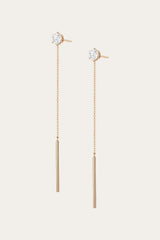 Women’s Spur Lariat Earrings | Aurate x The Frye Company Yellow Vermeil