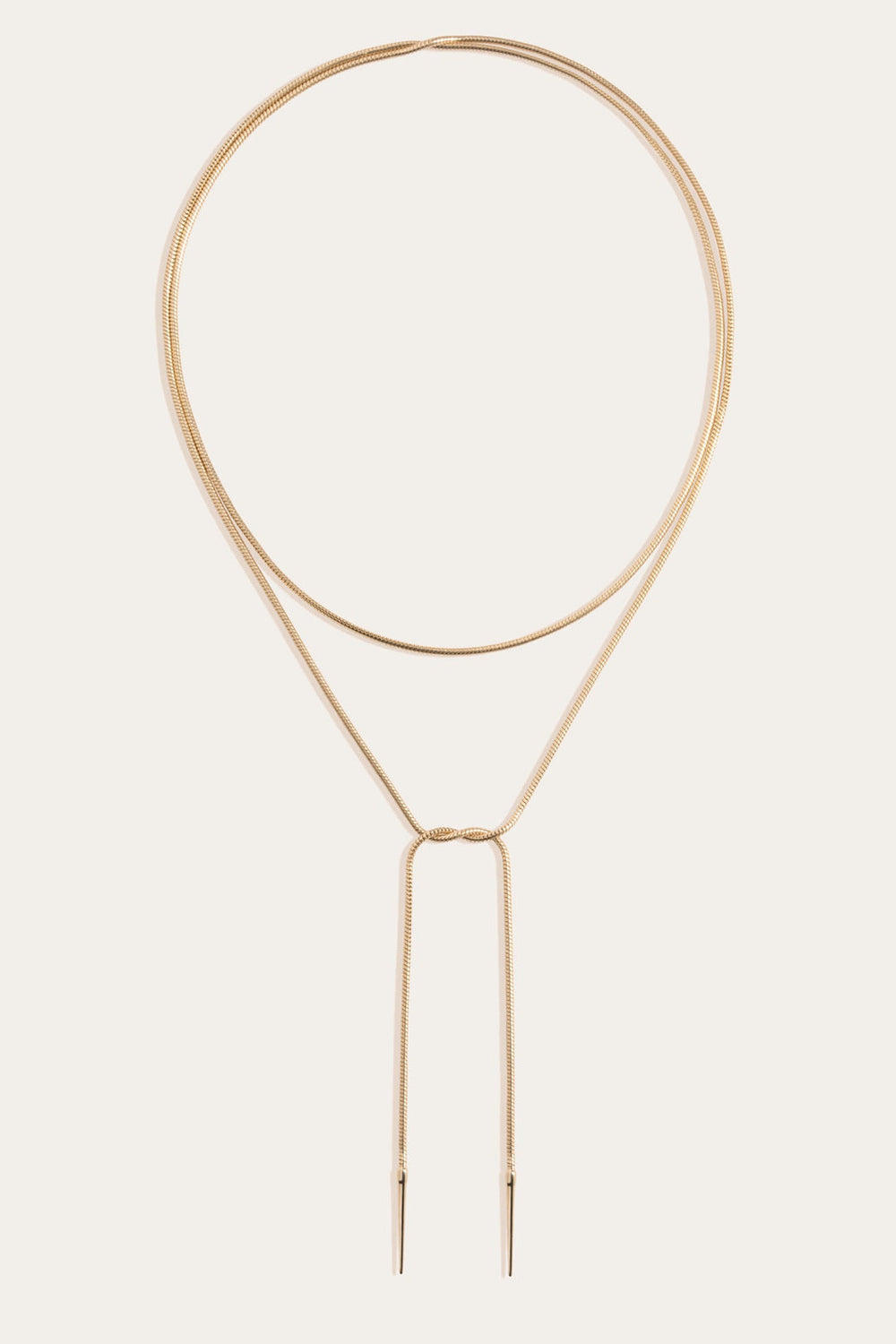 Women’s Lasso Wrap Necklace | Aurate x The Frye Company Yellow Vermeil