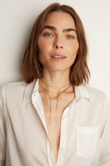 Women’s Lasso Wrap Necklace | Aurate x The Frye Company Yellow Vermeil