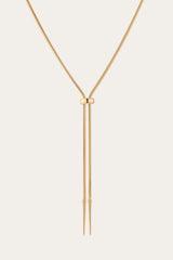 Women’s Lasso Bolo Necklace | Aurate x The Frye Company Yellow Vermeil