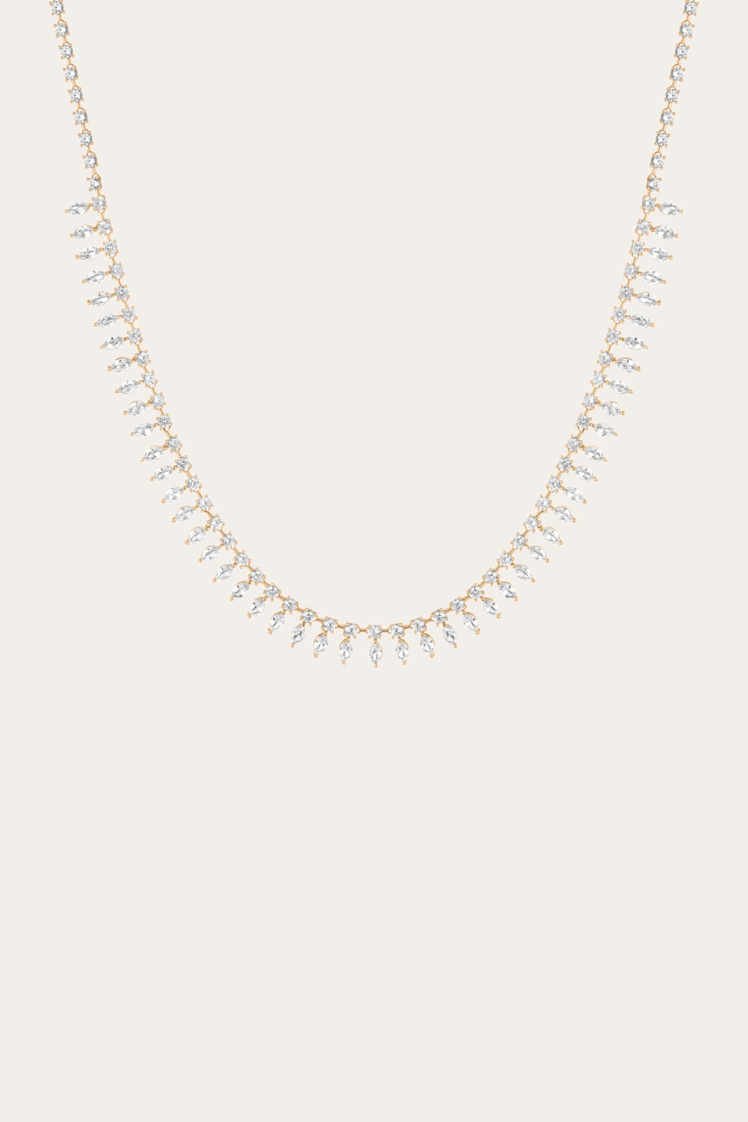 Women’s Marquise Fringe Necklace | Aurate x The Frye Company Yellow Vermeil