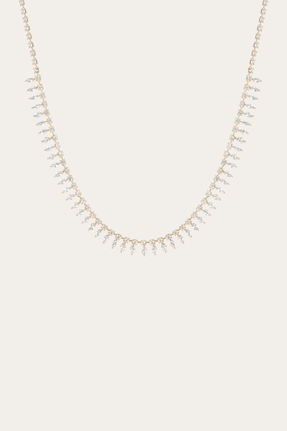 Women’s Marquise Fringe Necklace | Aurate x The Frye Company Yellow Vermeil