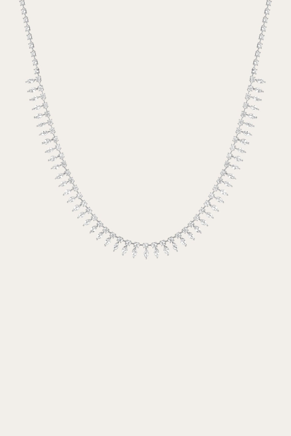 Women’s Marquise Fringe Necklace | Aurate x The Frye Company Sterling Silver