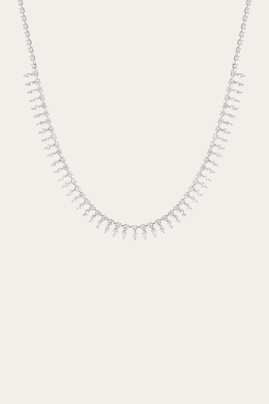Women’s Marquise Fringe Necklace | Aurate x The Frye Company Sterling Silver