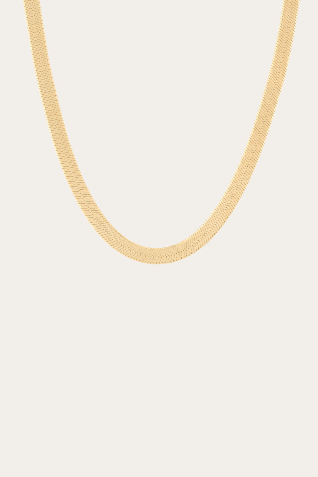 Women’s Extra Bold Herringbone Necklace | Aurate x The Frye Company Yellow Vermeil