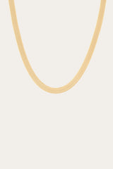 Women’s Extra Bold Herringbone Necklace | Aurate x The Frye Company Yellow Vermeil