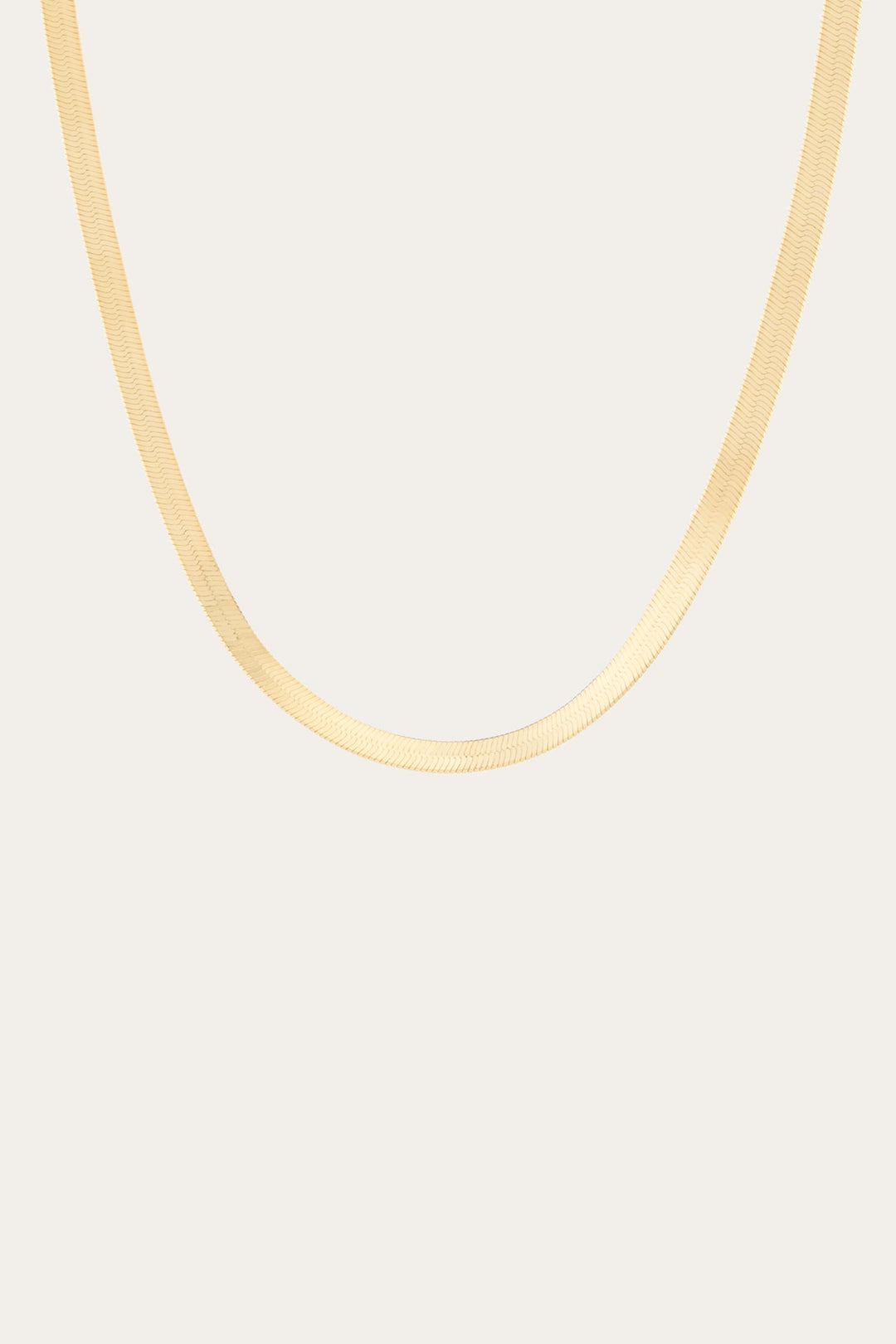 Women’s Bold Herringbone Necklace | Aurate x The Frye Company Yellow Vermeil