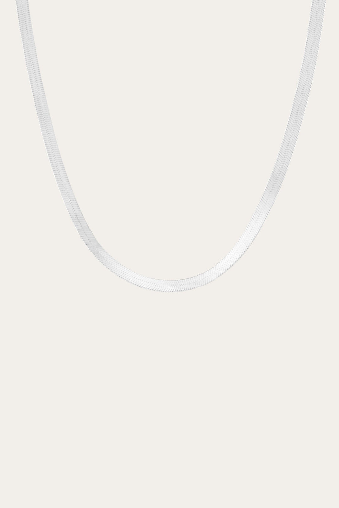 Women’s Bold Herringbone Necklace | Aurate x The Frye Company Sterling Silver