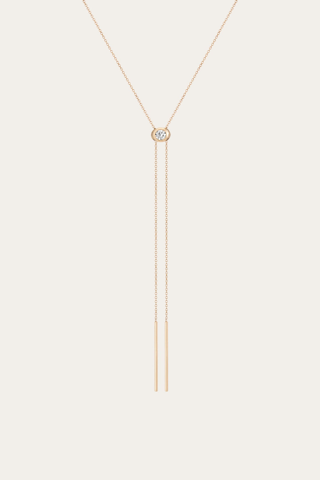 Women’s Lab Grown Diamond Bolo Necklace | Aurate x The Frye Company 14k Yellow Gold
