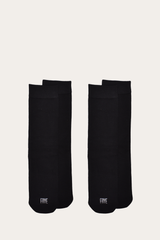 Women’s Black Bamboo Boot Socks 2 Pack Black