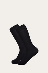Women’s Black Bamboo Boot Socks 2 Pack Black