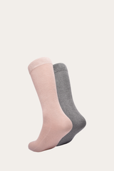 Women’s Blush Bamboo Boot Socks 2 Pack Blush