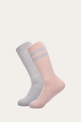 Women’s Blush Super Soft Boot Socks 2 Pack Blush