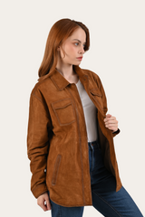 Light Brown Avett Overshirt Jacket Light Brown