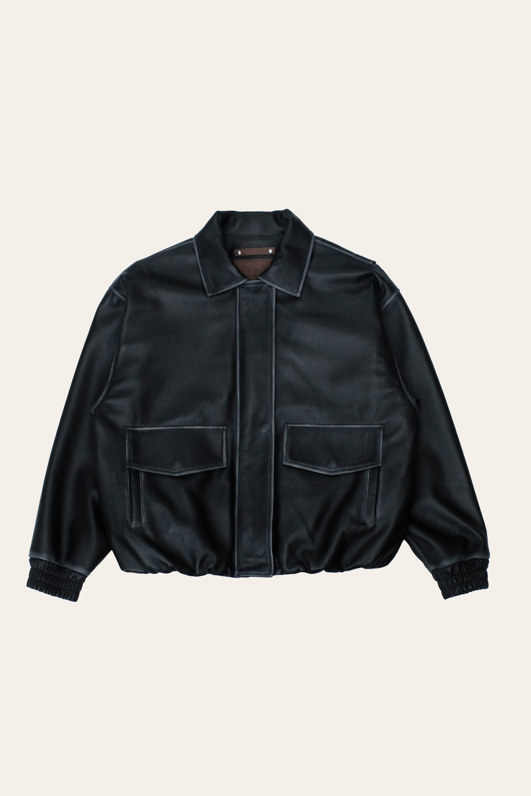 Black Harper Oversized Bomber Black