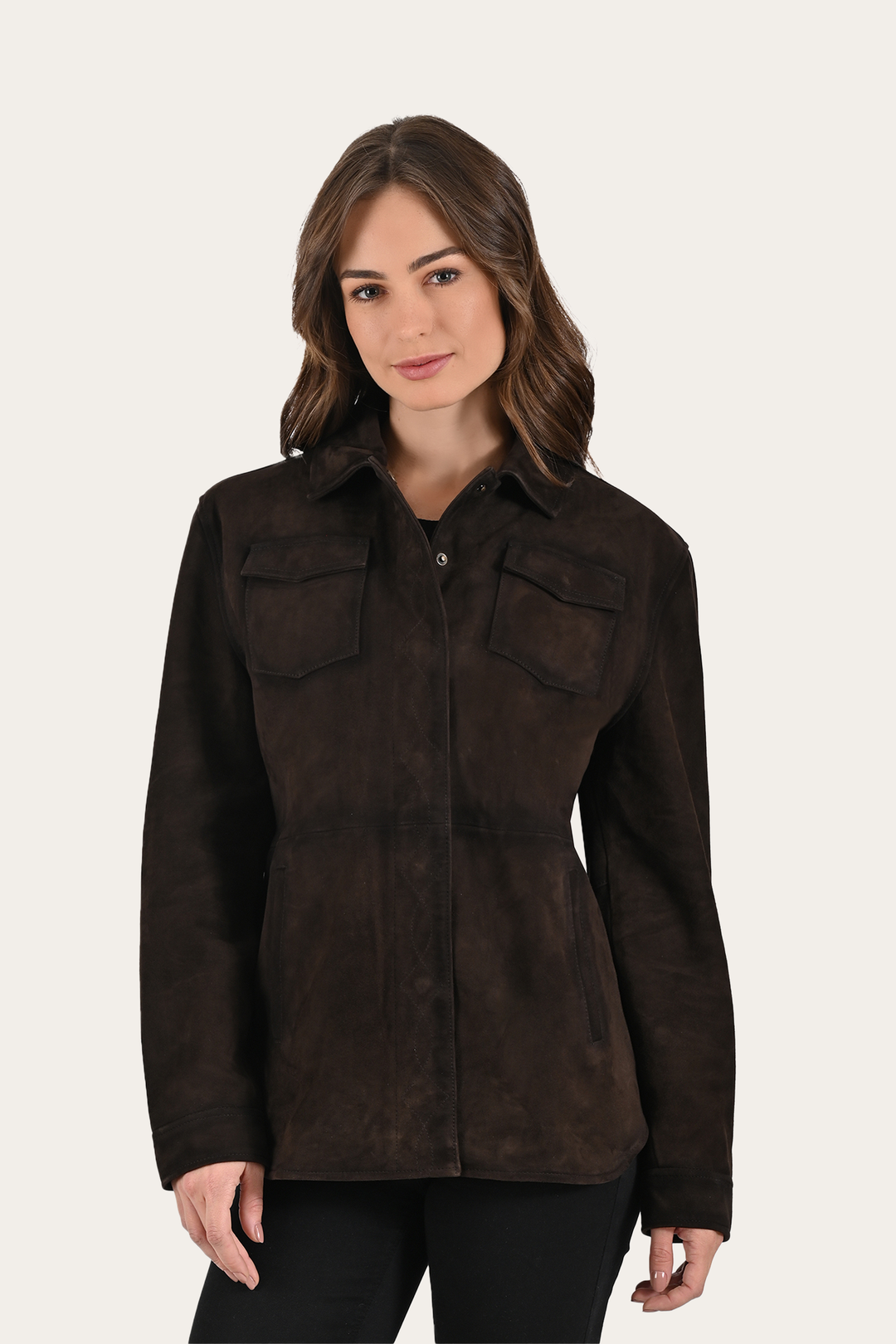 Dark Brown Avett Overshirt Jacket Dark Brown