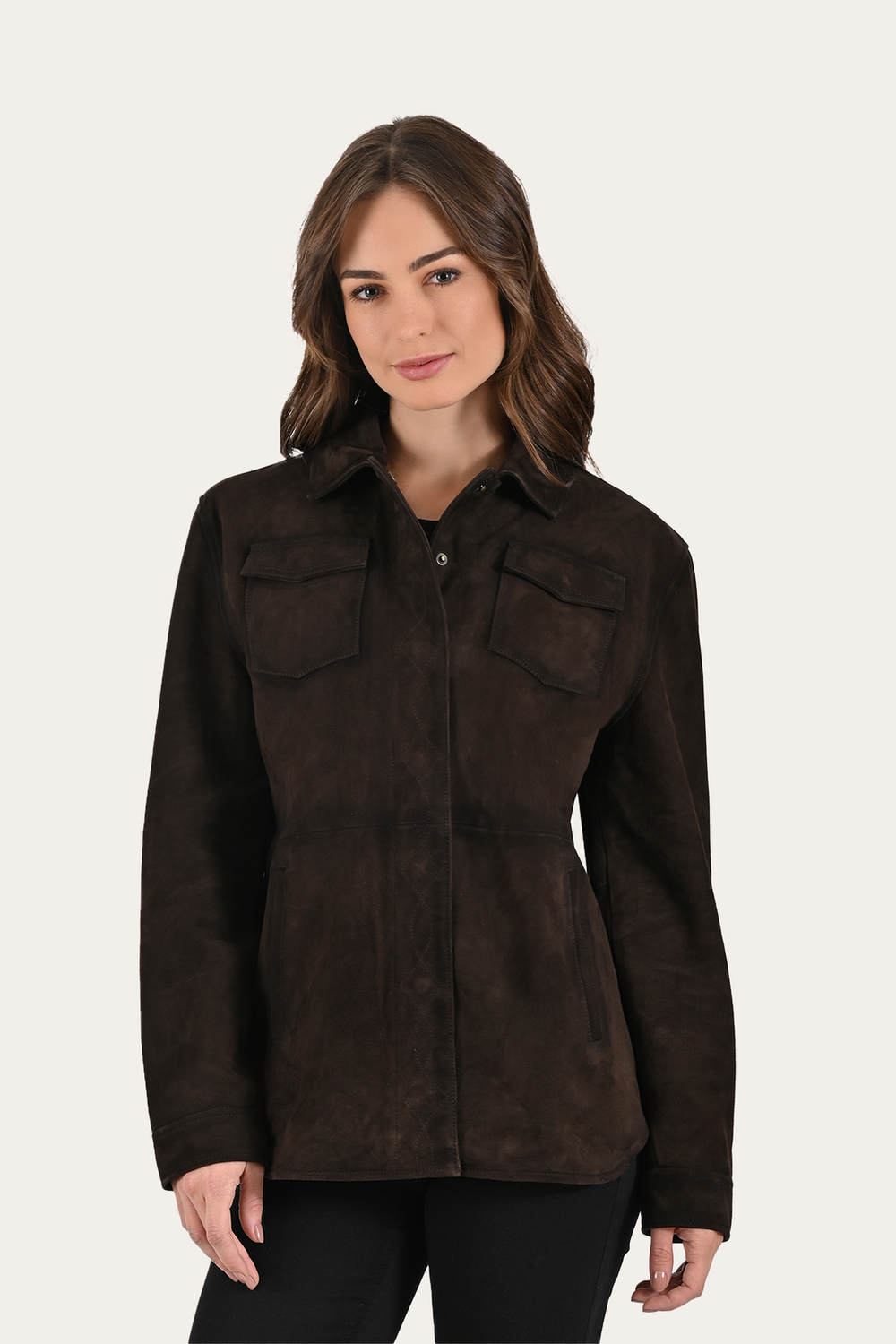 Dark Brown Avett Overshirt Jacket Dark Brown