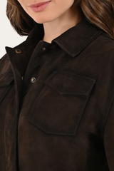 Dark Brown Avett Overshirt Jacket Dark Brown