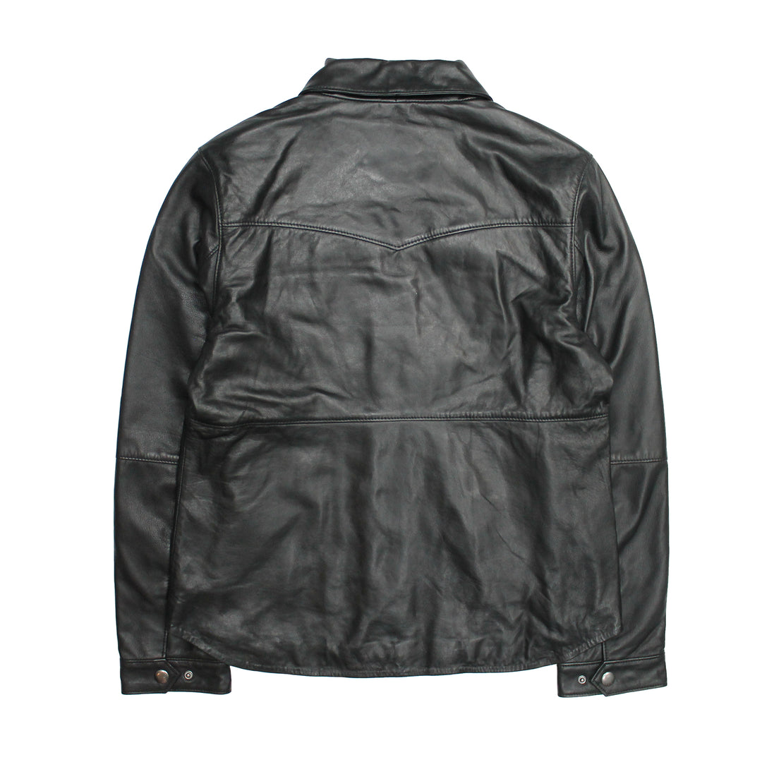 Women’s Black Obadiah Leather Shacket Black