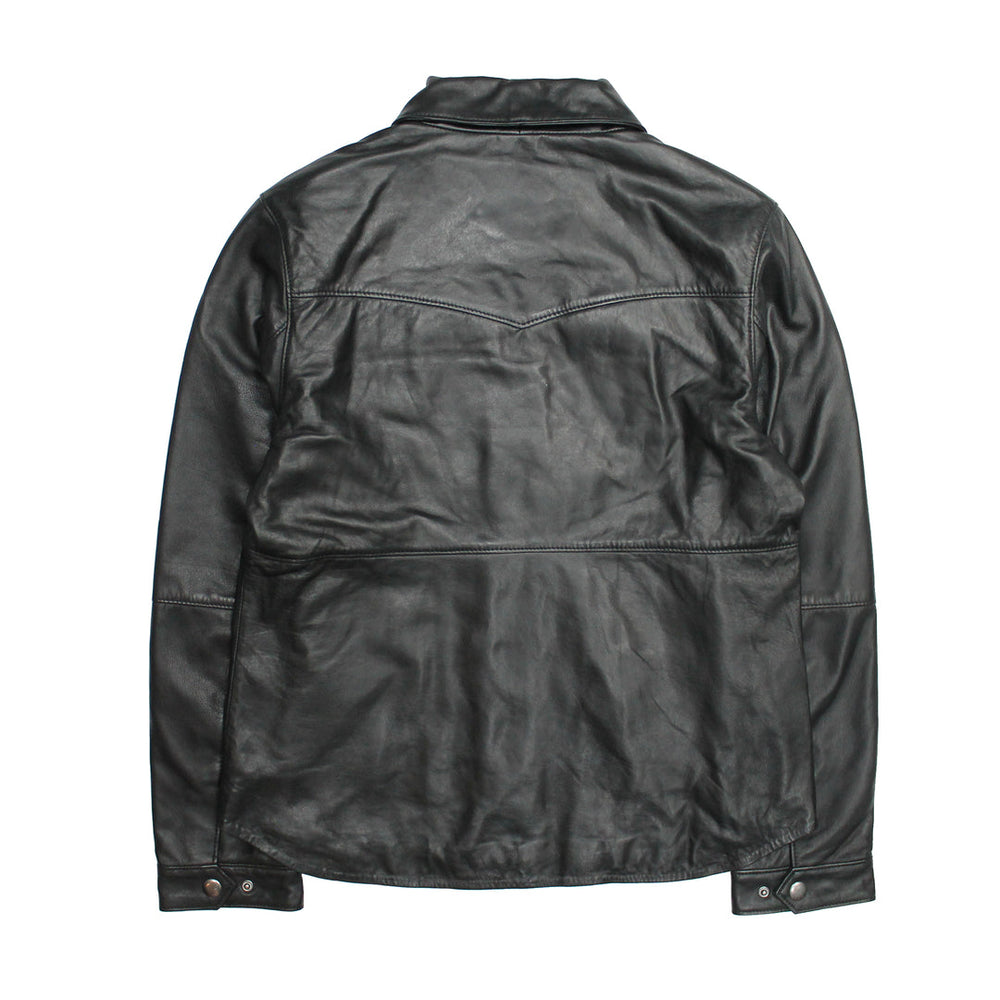 Women’s Black Obadiah Leather Shacket Black