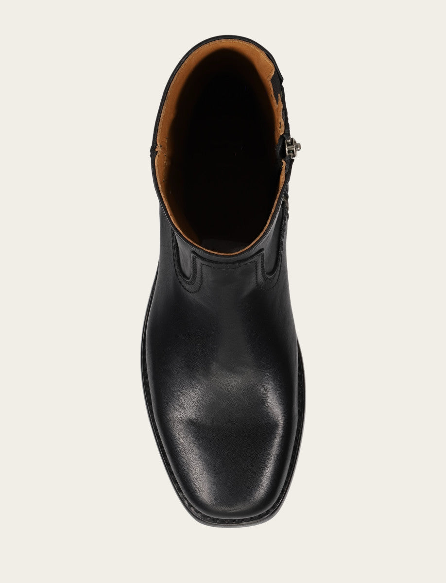 Men's Black Campus Inside Zip Boot Black