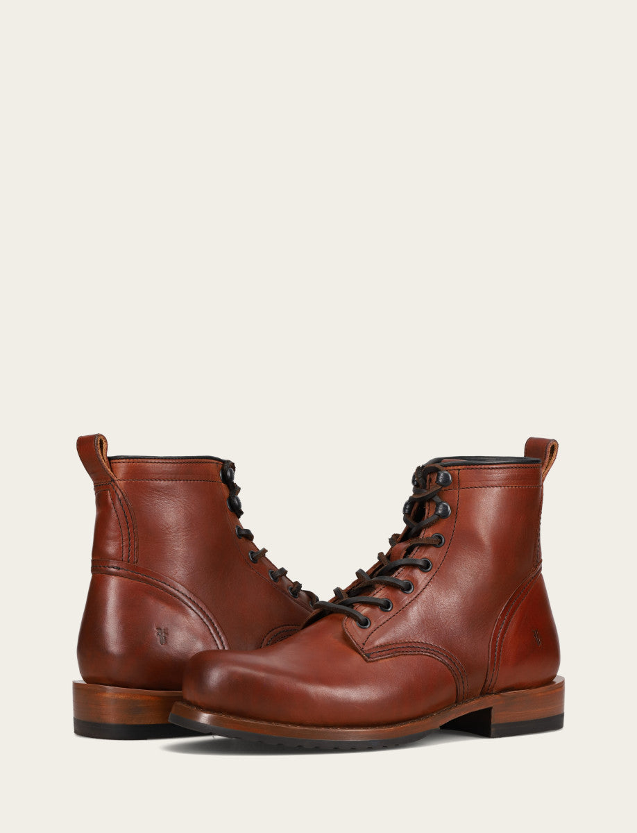 Men's Whiskey Hudson Workboot Plain Toe Boot Whiskey