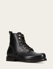 Men's Black Hudson Workboot Plain Toe Black