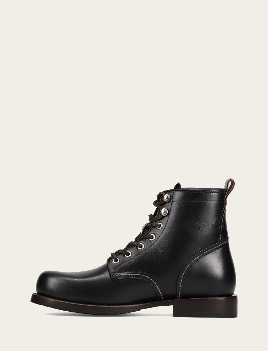 Men's Black Hudson Workboot Plain Toe Black