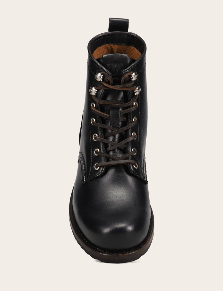 Men's Black Hudson Workboot Plain Toe Black