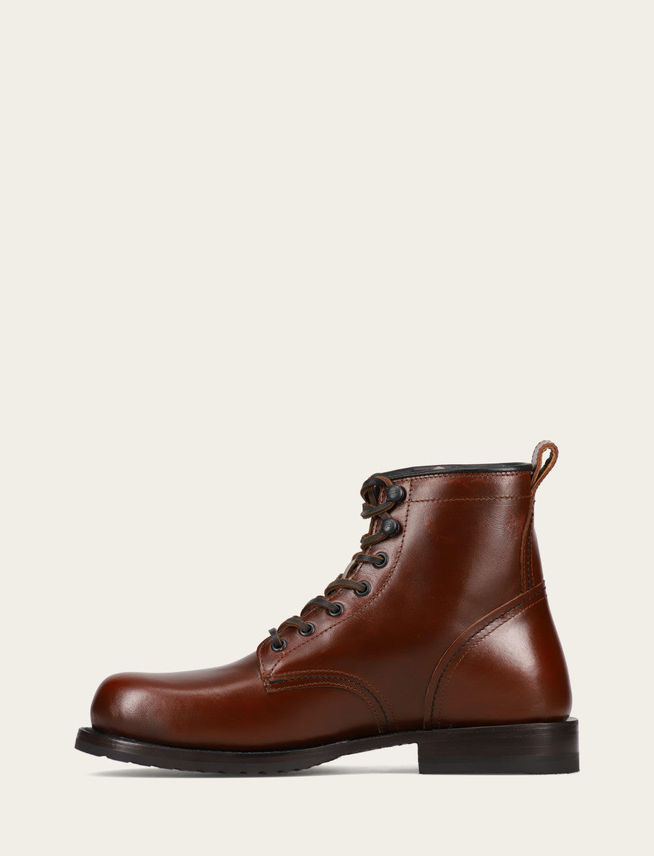 Men's Mahogany Hudson Workboot Plain Toe Mahogany