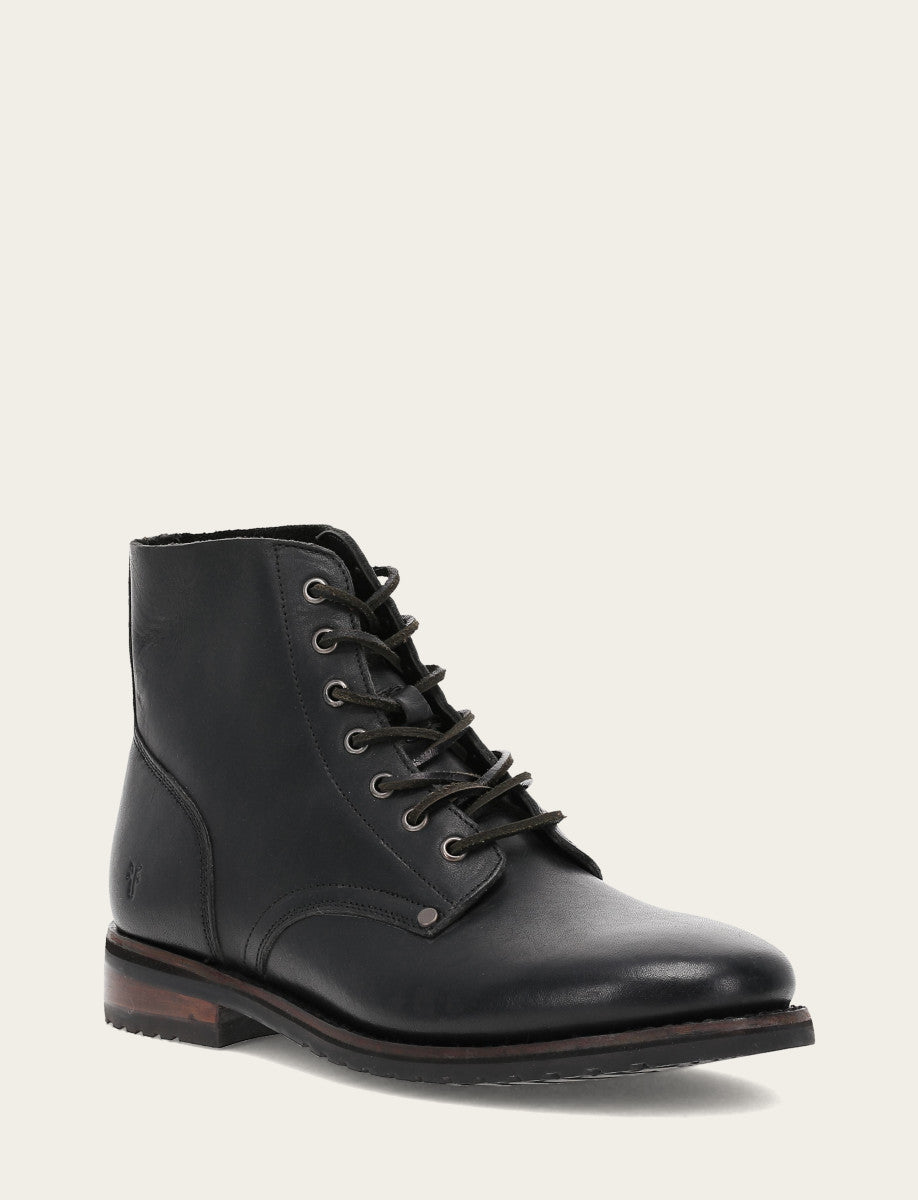 Men's Black Barrett Lace Up Boots Black