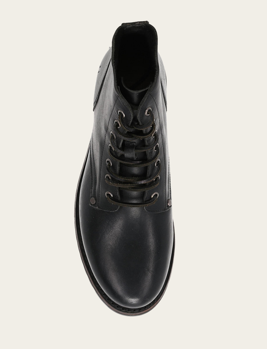 Men's Black Barrett Lace Up Boots Black