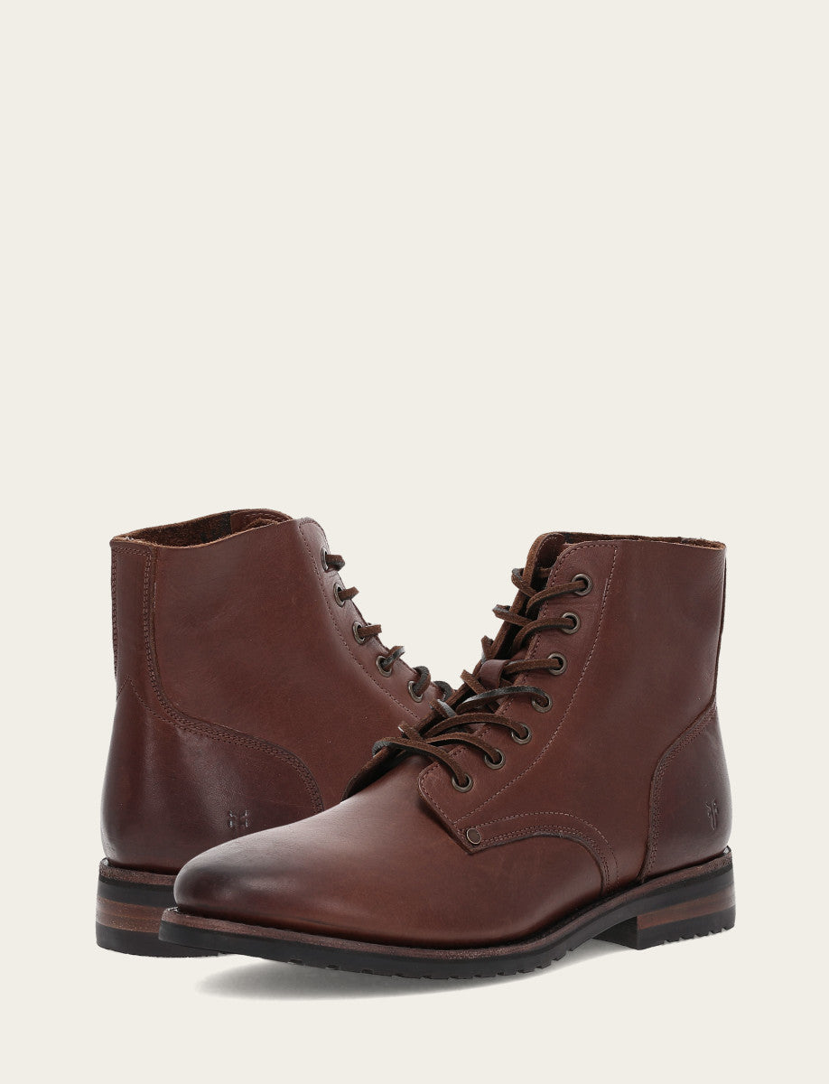 Men's Cognac Barrett Lace Up Boots Cognac