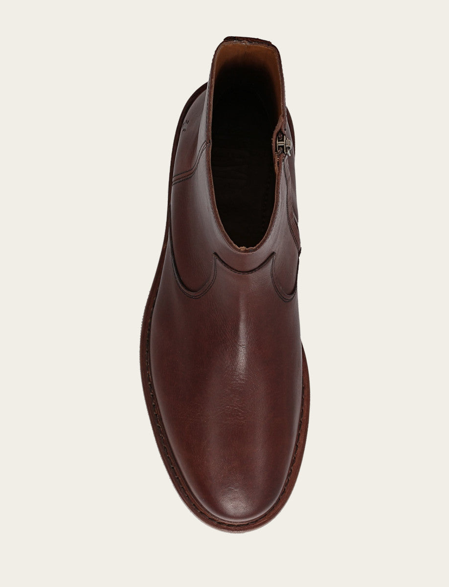 Men's Brown Paul Inside Zip Boot Brown