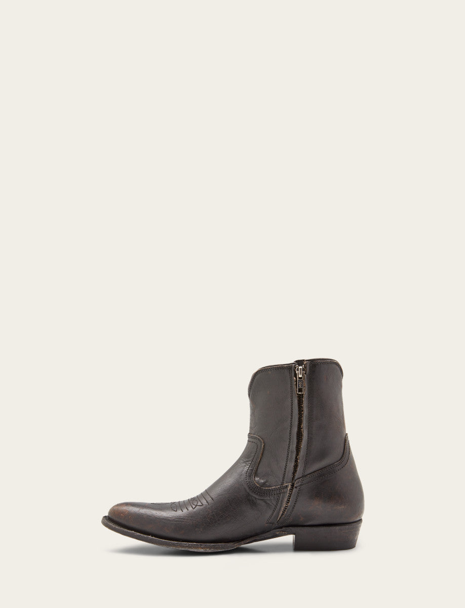 Austin Inside Zip Boot Antique Black