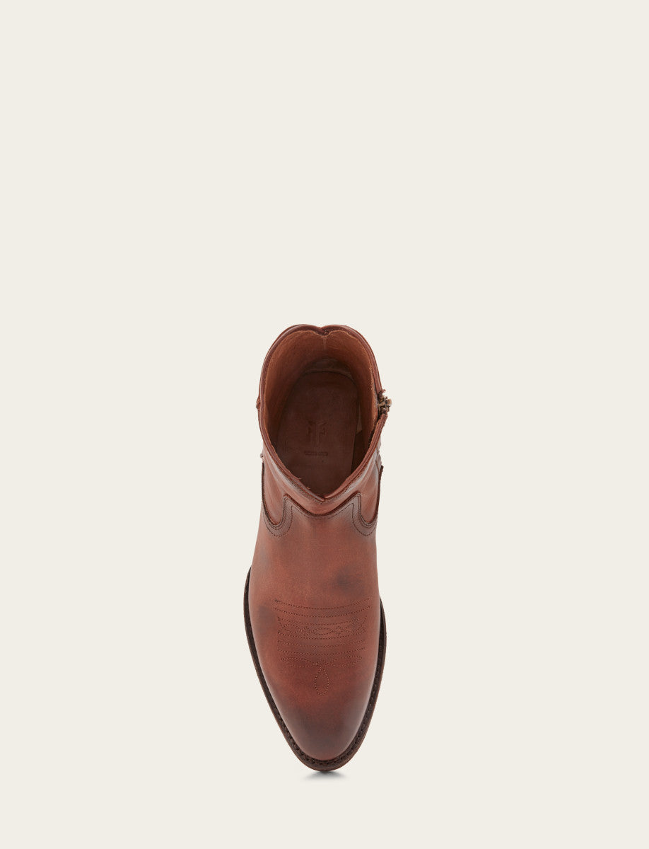 Men's Cognac Austin Inside Zip Boots Cognac