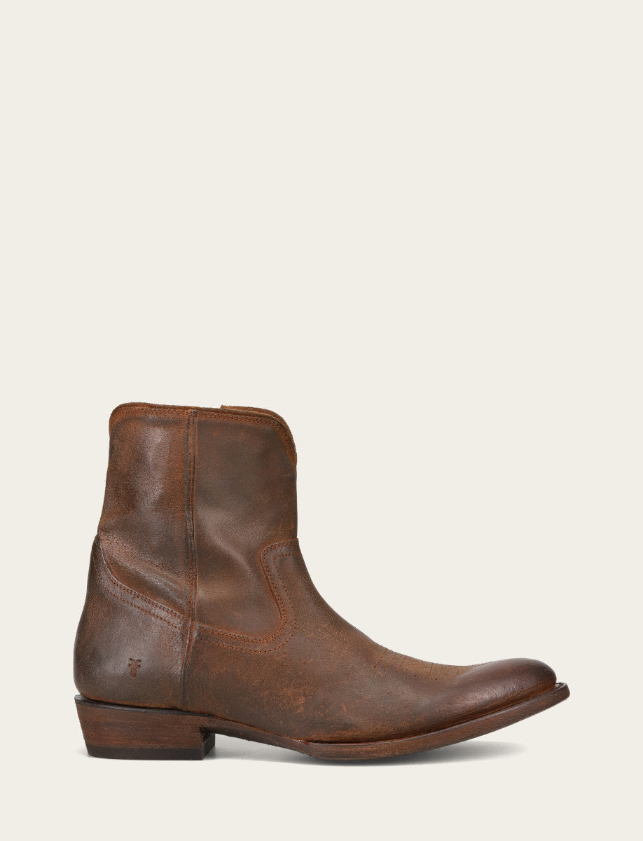 Men's Brown Austin Inside Zip Boots Brown