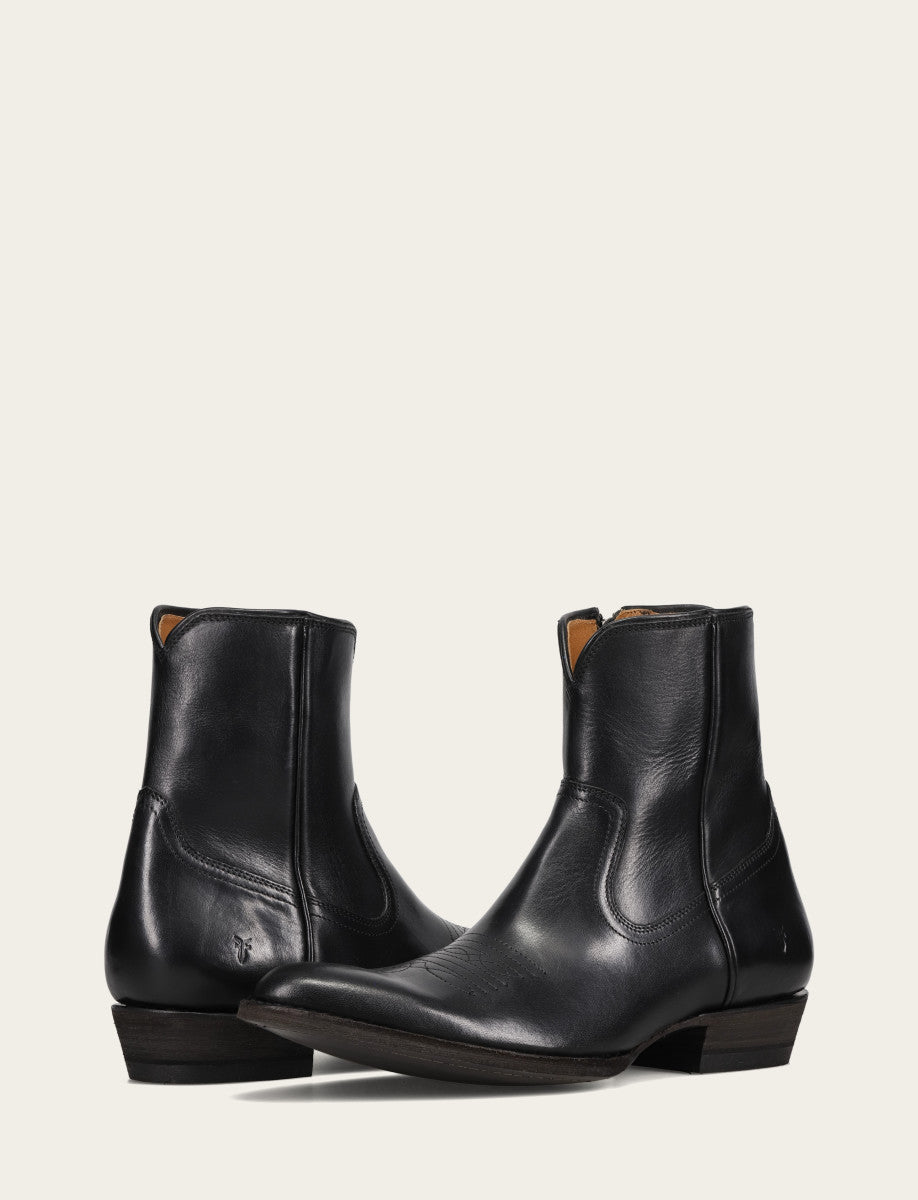 Austin Inside Zip Boot Black