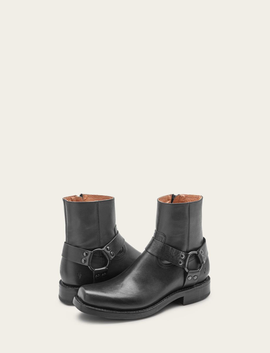 Men's Black Conway Harness Moto Boot Black