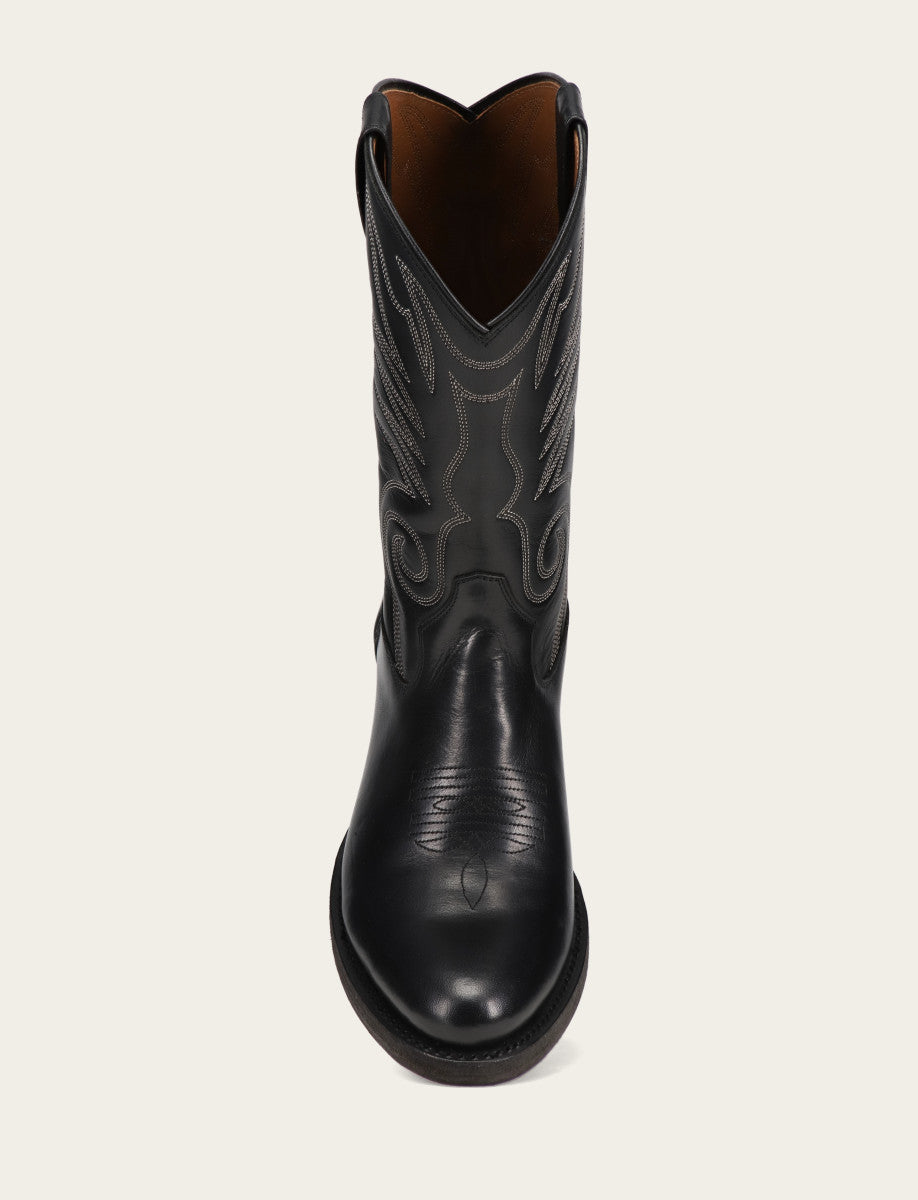 Men's Black Grady Vintage Stitch Western Boots Black