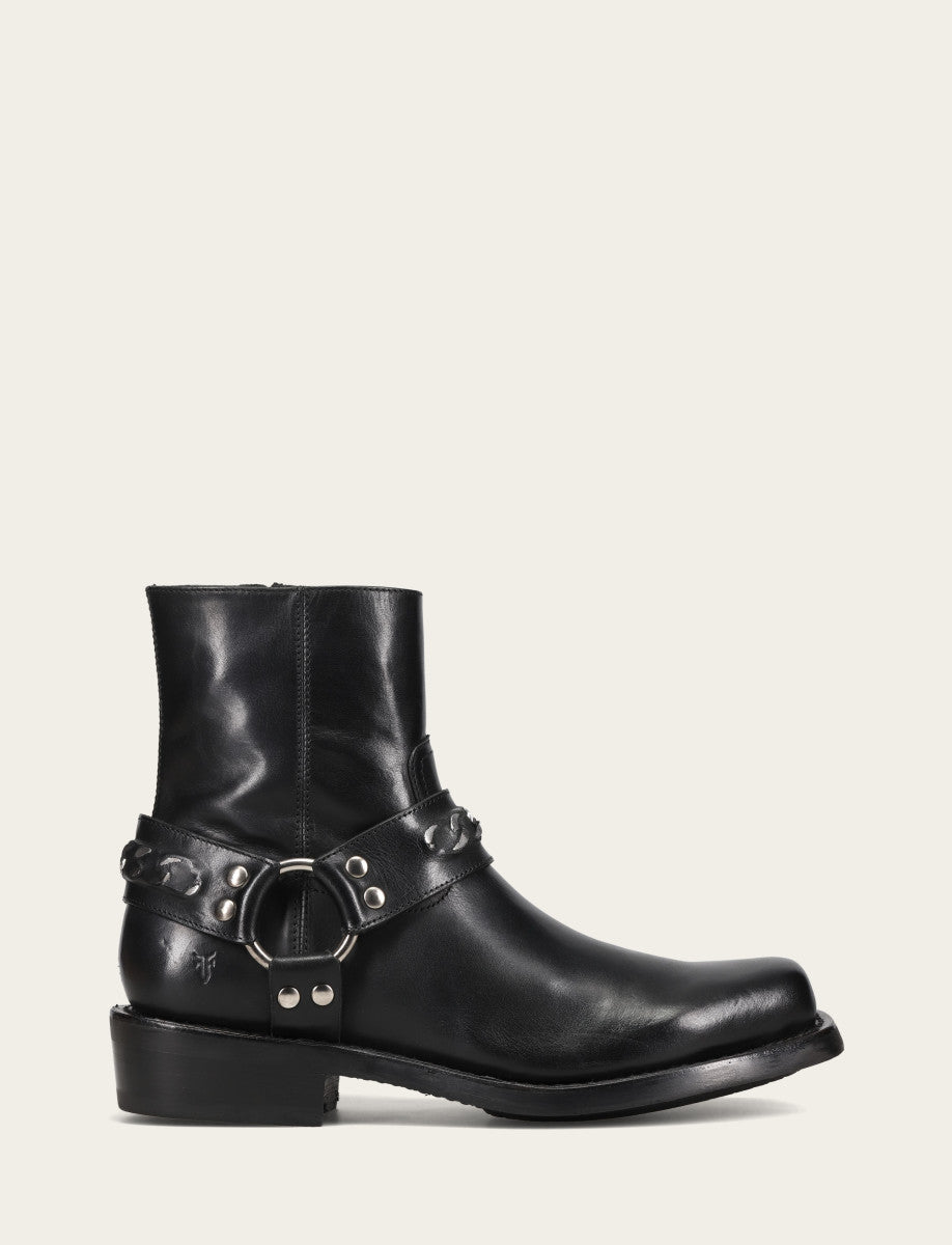 Men's Black Conway Chain Harness Boot Black