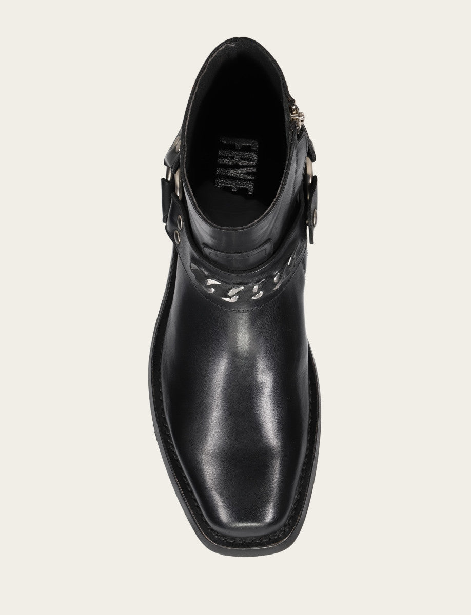 Men's Black Conway Chain Harness Boot Black
