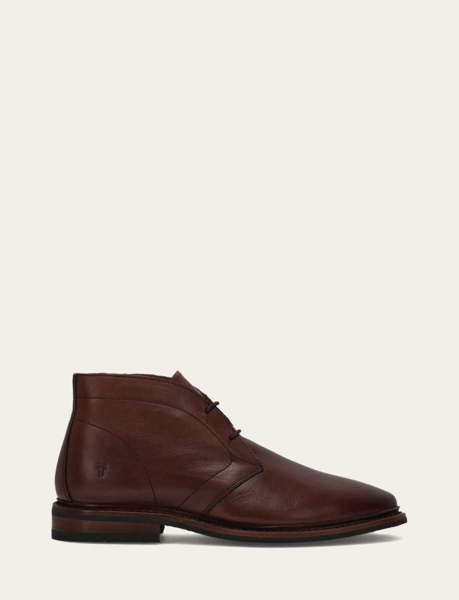 Men’s Brown Oiled Leather Paul Chukka Boots Brown