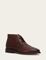 Men’s Brown Oiled Leather Paul Chukka Boots Brown