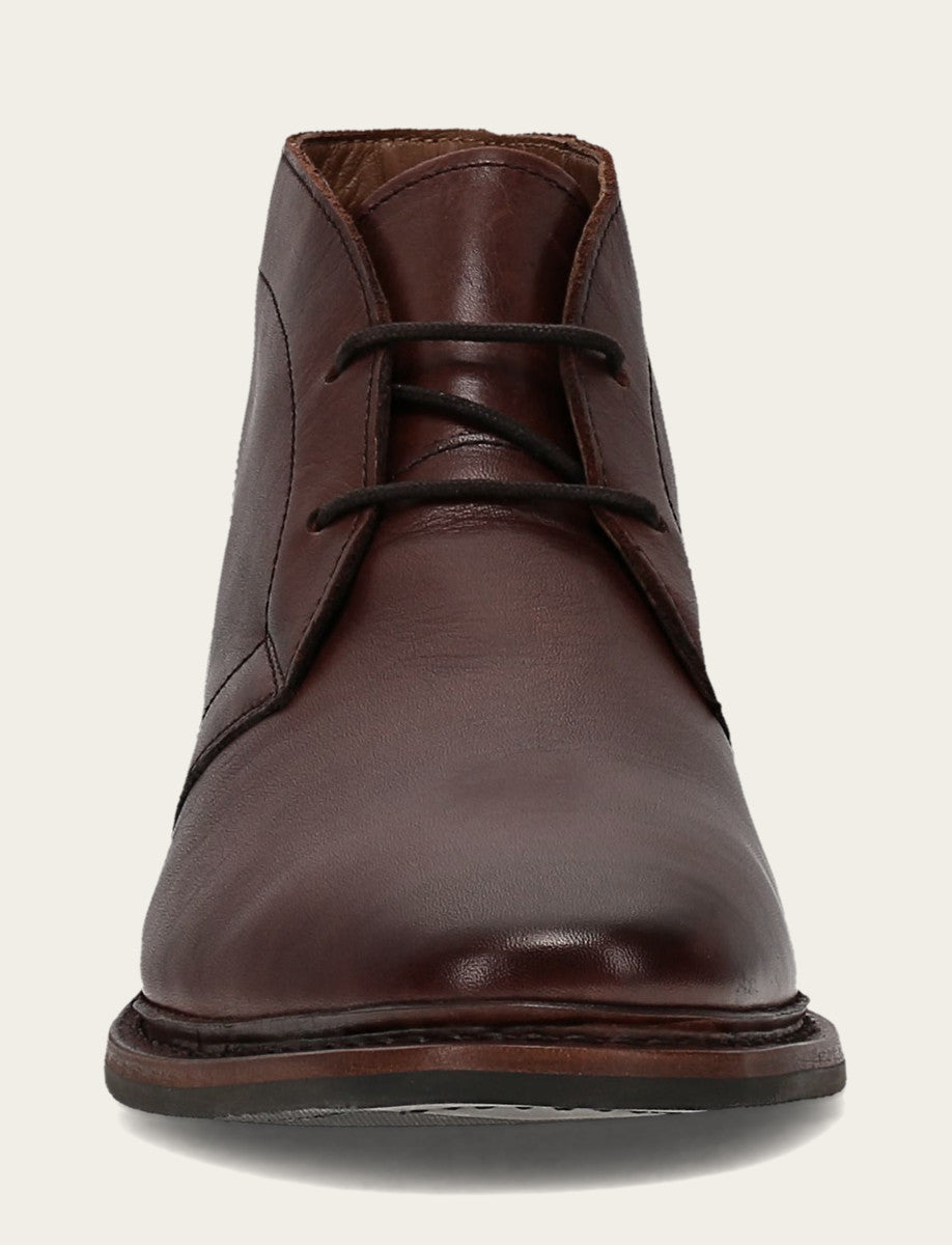 Men’s Brown Oiled Leather Paul Chukka Boots Brown