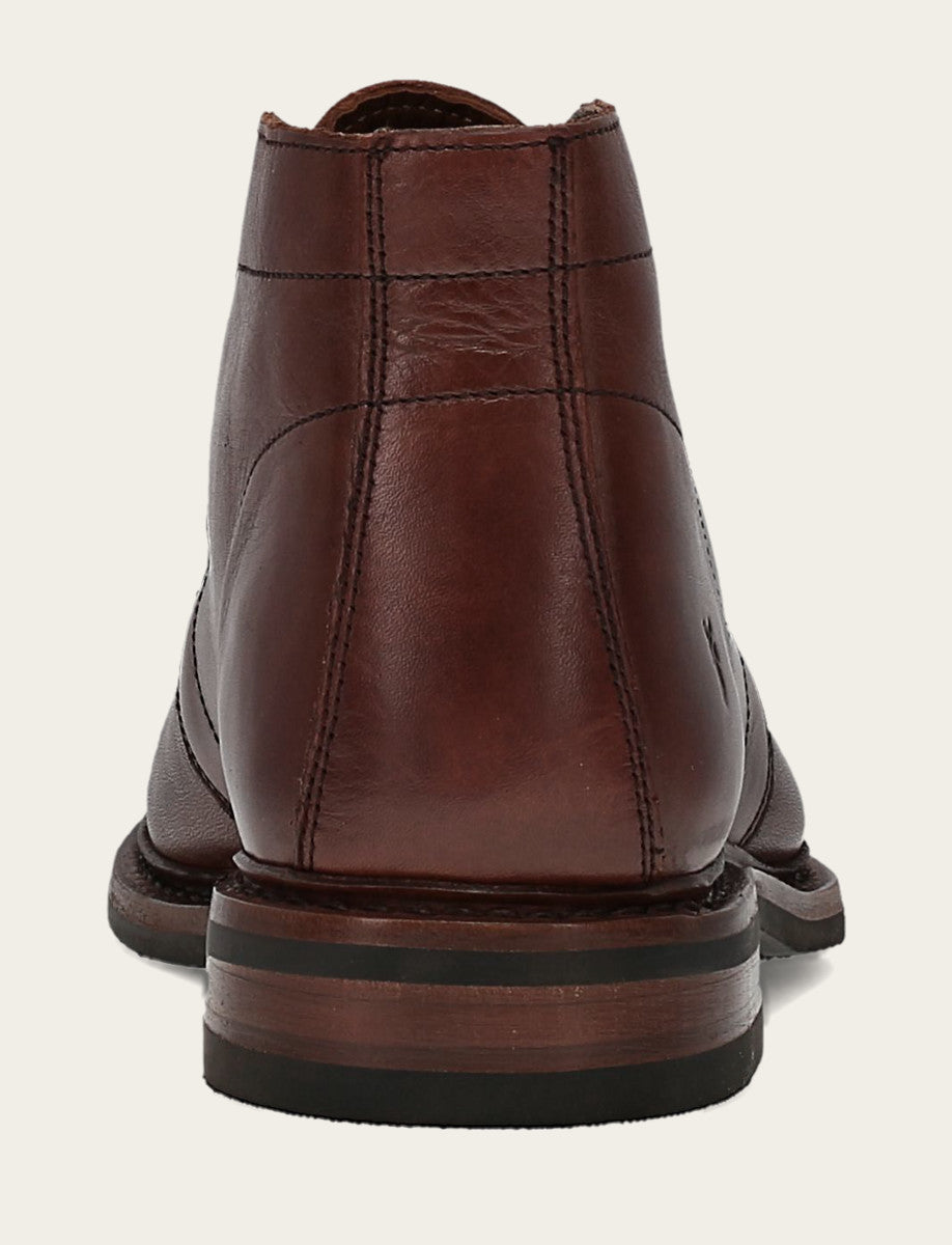 Men’s Brown Oiled Leather Paul Chukka Boots Brown