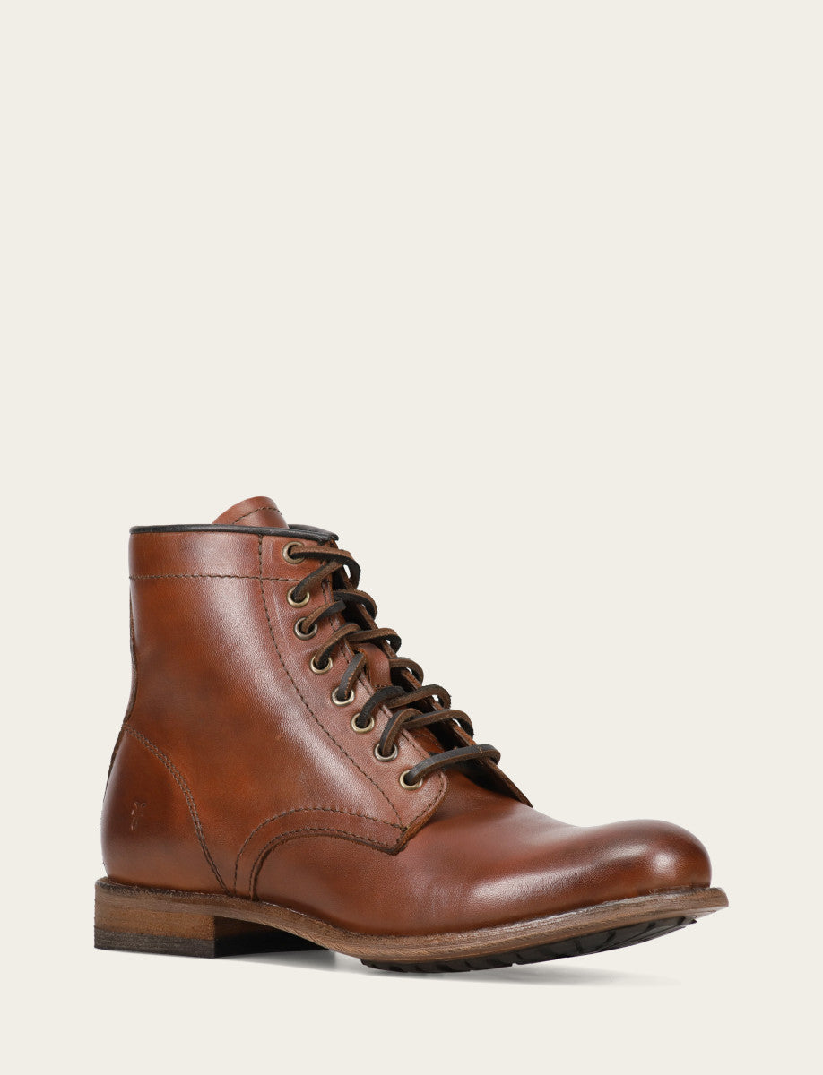 Men's Cognac Tyler Flex Lace Up Boots Cognac